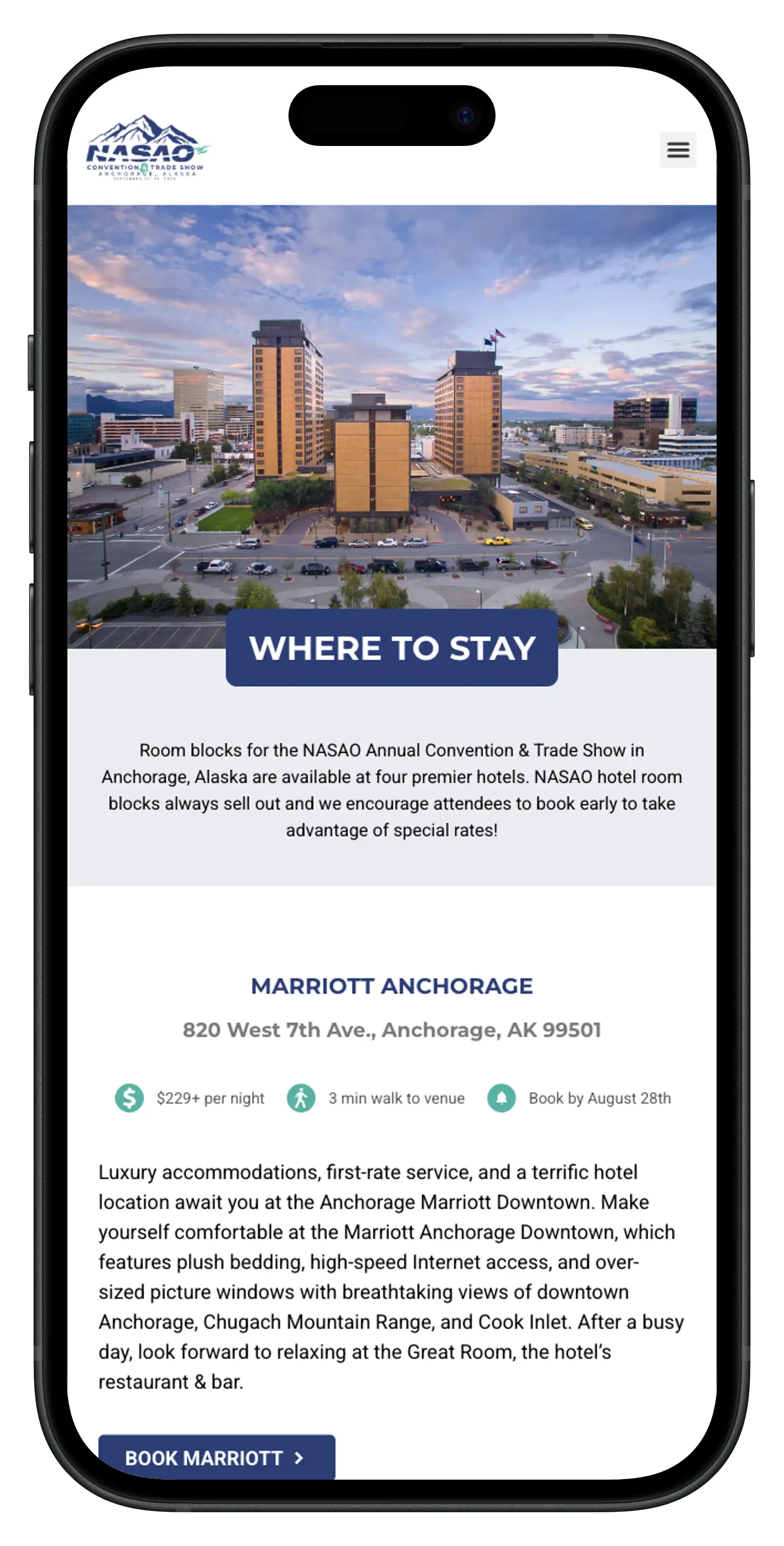 screenshot of NASAO's website by Pixel49